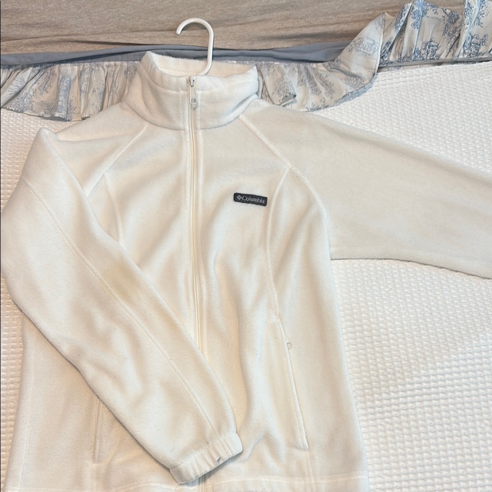 Columbia Ivory Fleece Zip-Up Jacket